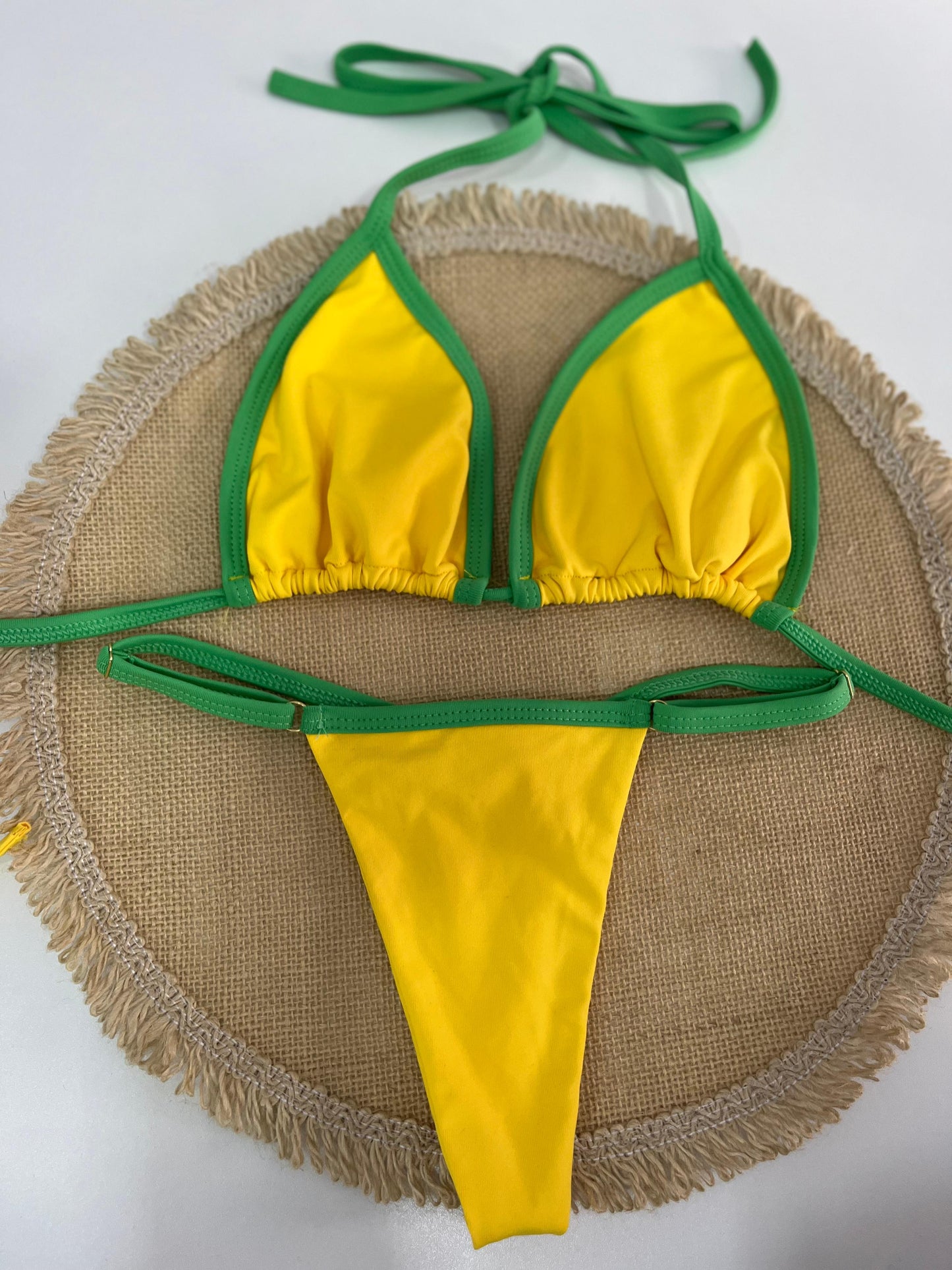 Bikini Marquinha Fita Amarelo Verde DO BRAZIL
