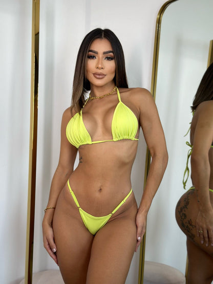 Bikini Marquinha Fita Verde Limao DO BRAZIL