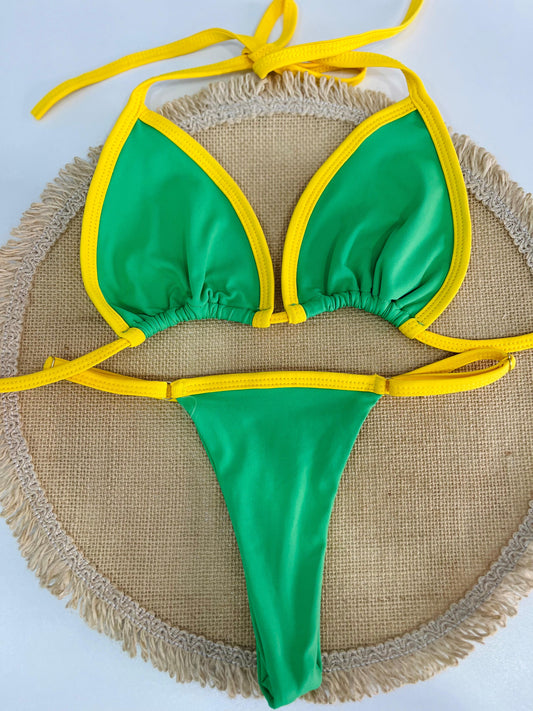 Bikini Marquinha Fita Verde Amarelo DO BRAZIL